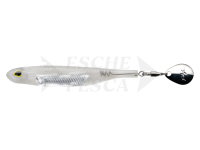 Fish Arrow Flash-J Spin Elastomer SW 4" 100mm - #100 Keimura Clear / Silver