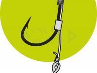 Hooks with leaders Owner Method Feeder FD61 Spear #6 0.22mm