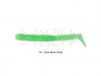 Soft Bait Reins Rockvibe Shad 3 inch - 141 Glow Melon soda